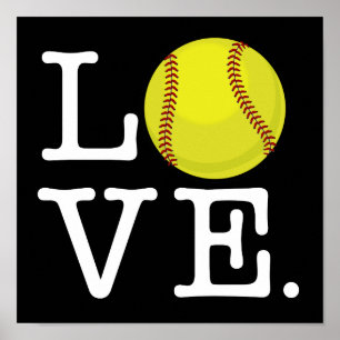 Kärleksoftball Poster