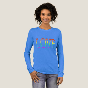 Kärleksord i regnbågsfärgade bokstäver Tee Shirts