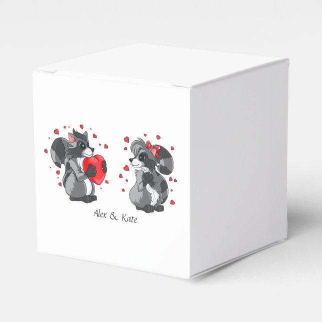 Kärlekspar Bröllop Hershey's Miniatures Presentaskar (Framsidan Sidan)