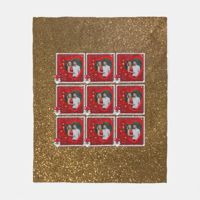 Kärlekspar Design Fleecefilt (Framsidan)
