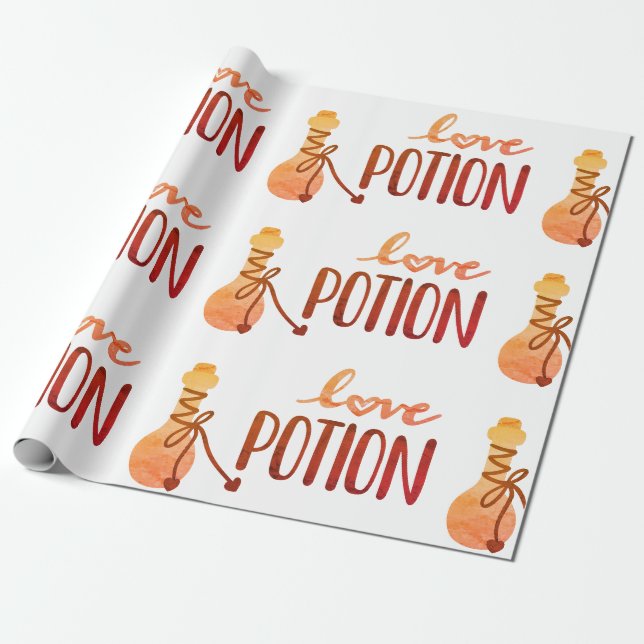 Kärlekspotionsmedel Presentpapper (Utrullad)