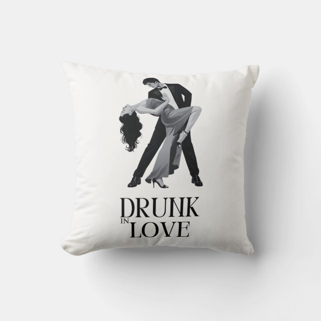 Kärleksprel Design | Dansande Par Bröllop  Kudde (Framsida)