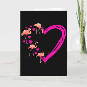 Kärlekspresent Alla hjärtans dag Fågel Flamingo Kort