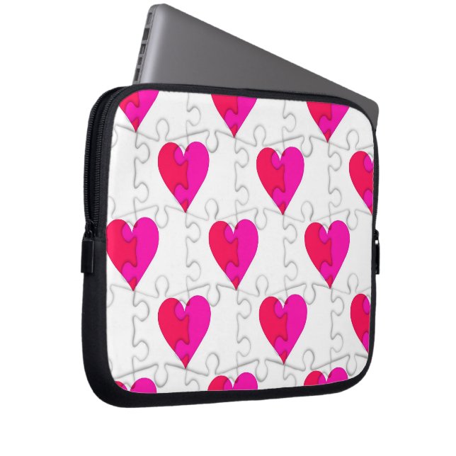 Kärlekspussel Laptop Sleeve (Framsidan Höger)