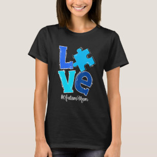 Kärlekspusselbit Autism Mama Mors Dag Autism T Shirt