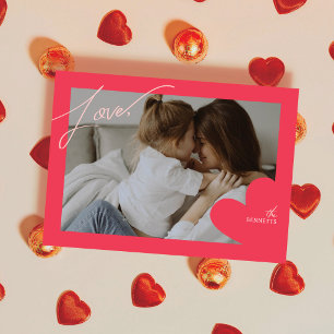 Kärleksramsfotots Valentine-kort Tack Kort
