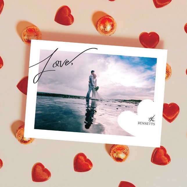 Kärleksramsfotots Valentine-kort Tack Kort (Skapare uppladdad)