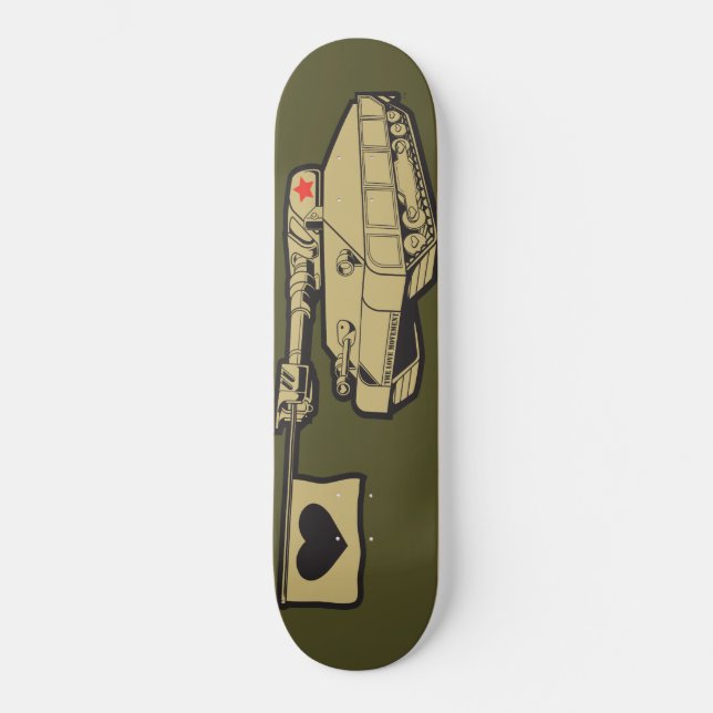 Kärleksrörelsen "Love Tank" Mini Skateboard Bräda 18,5 Cm (Framsida)