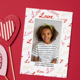 KÄRLEKSSKRIFT KOLLAGE FOTO KLASSRUM VALENTINE ANTECKNINGSKORT