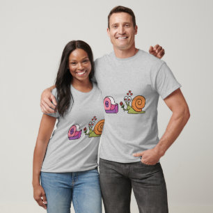Kärlekssnäcka & tejp – Roligt sött dekal T Shirt