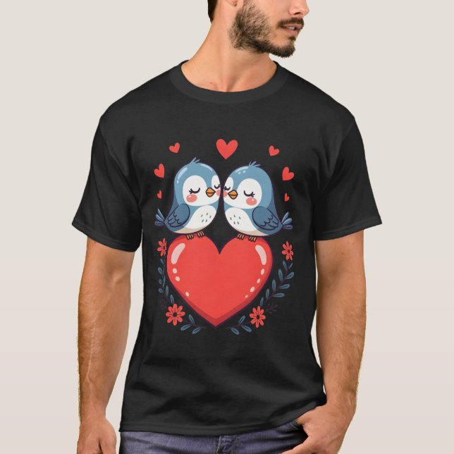 Kärlekssparvar T Shirt (Framsida)