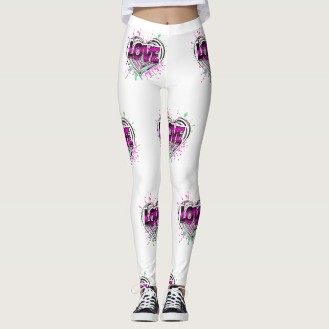 Kärlekssprut Leggings (Framsida)