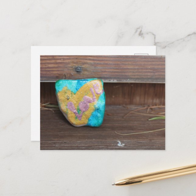 Kärlekssten Vykort (Fram/Back In Situ)