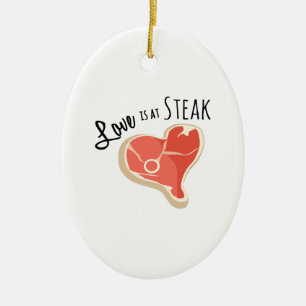KärlekSteak Julgransprydnad Keramik