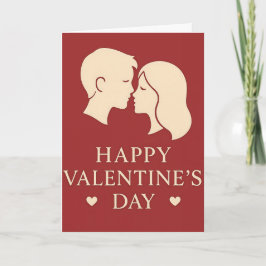 Kärleksteckning Lycklig Alla Hjärtans Dag Romantis Kort