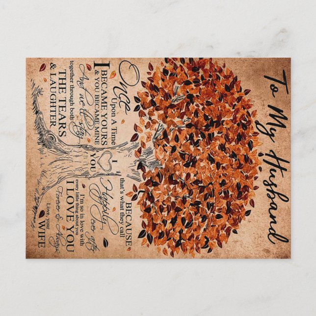 Kärlekstext för gåva till make idé, makens födelse vykort (Framsida)