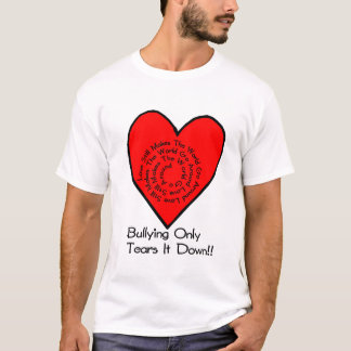 Kärlekstillbilden gör världen att gå omkring tee shirt