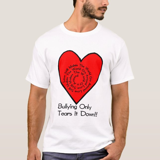 Kärlekstillbilden gör världen att gå omkring tee shirt (Framsida)