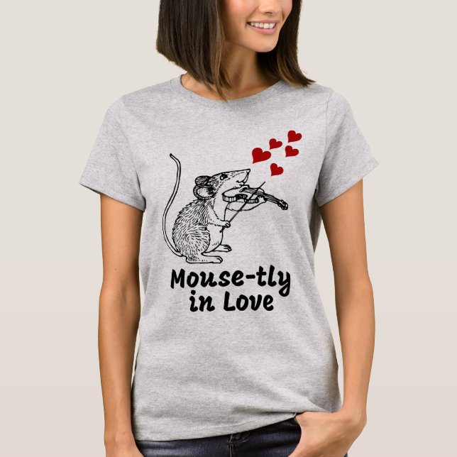 Kärlekstokig mus t shirt (Framsida)