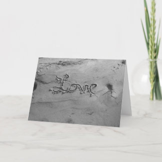 Kärleksvart & vithälsningkort kort