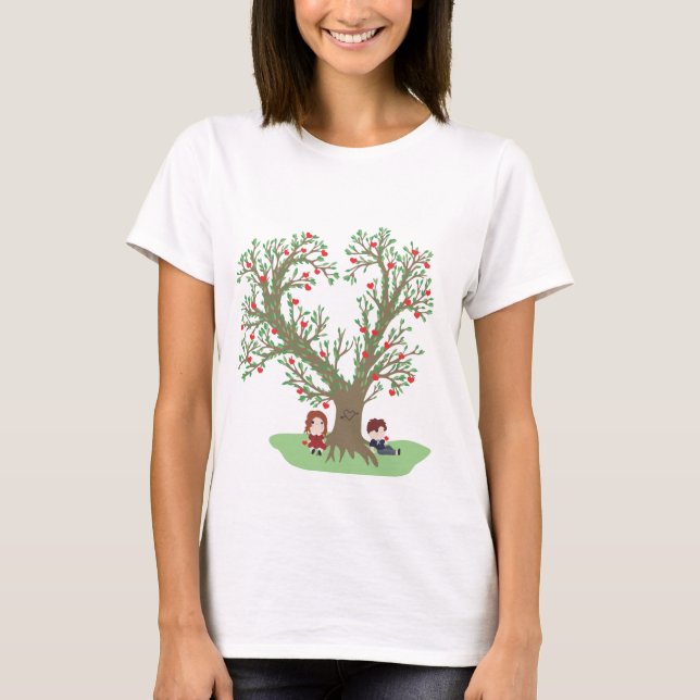 Kärlekträd Tee Shirt (Framsida)