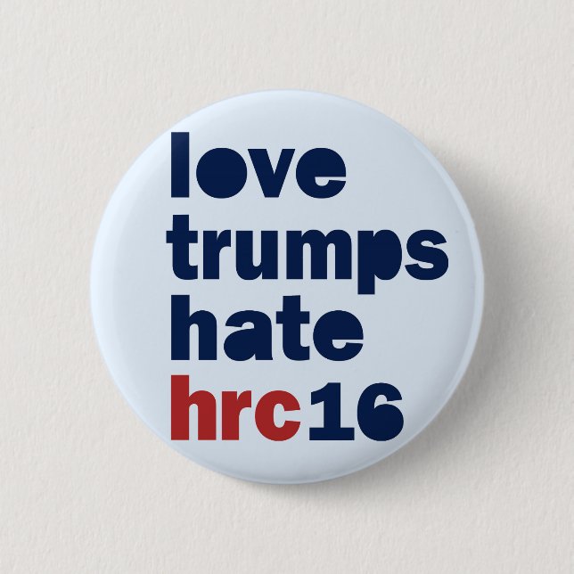 Kärlektrumfer som hat Hillary Clinton 2016 samlar, Knapp (Framsida)