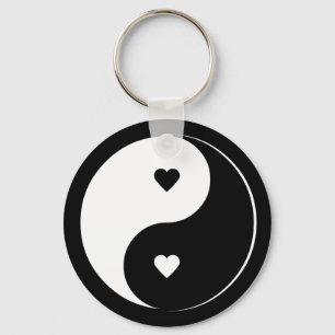 KärlekYin Yang keychain Nyckelring