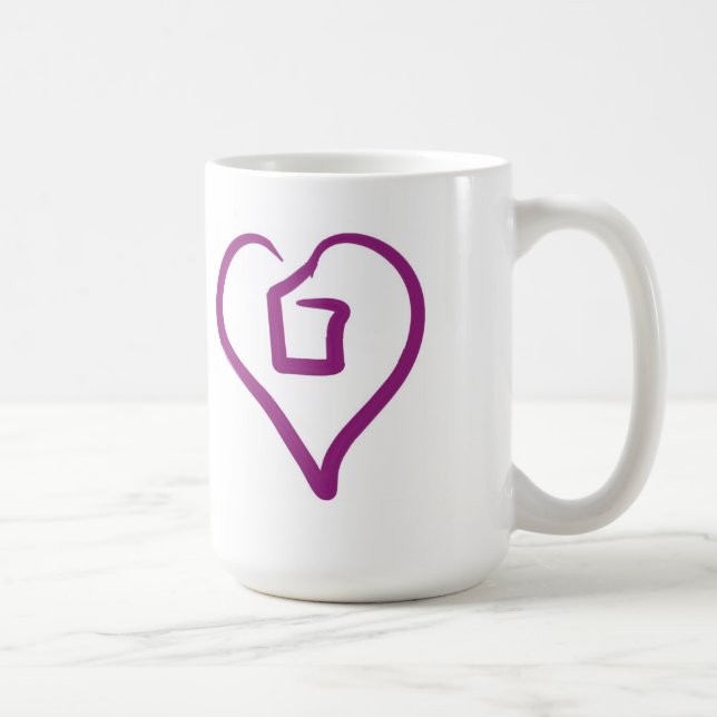 Kärlekyttersida boxas/muggen kaffemugg (Höger)