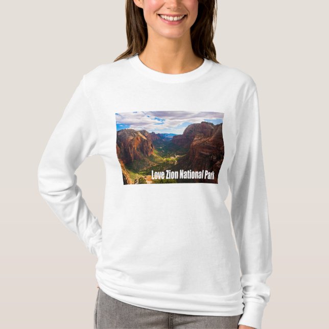 KärlekZion nationalpark Tee (Framsida)