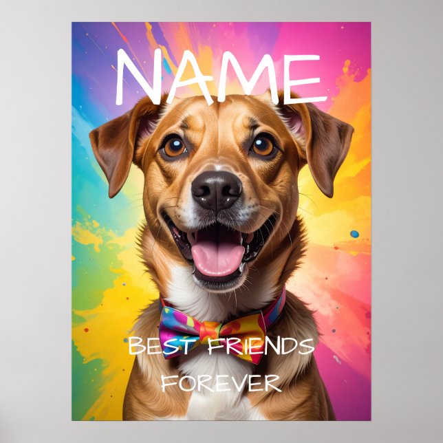 Kärliga bildtexter Personlig fotoposter Poster (Framsidan)