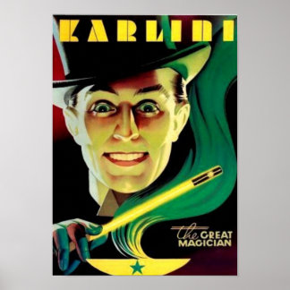 Karlini - Vintage Magic Poster
