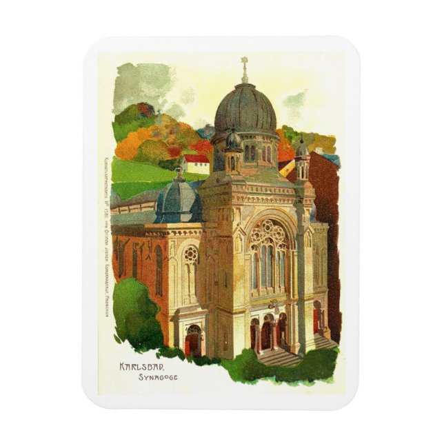 Karlovy Vary (Karlsbad) Synagogue Magnet (Vertikal)