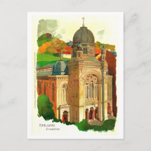 Karlovy Vary (Karlsbad) Synagogue Vykort