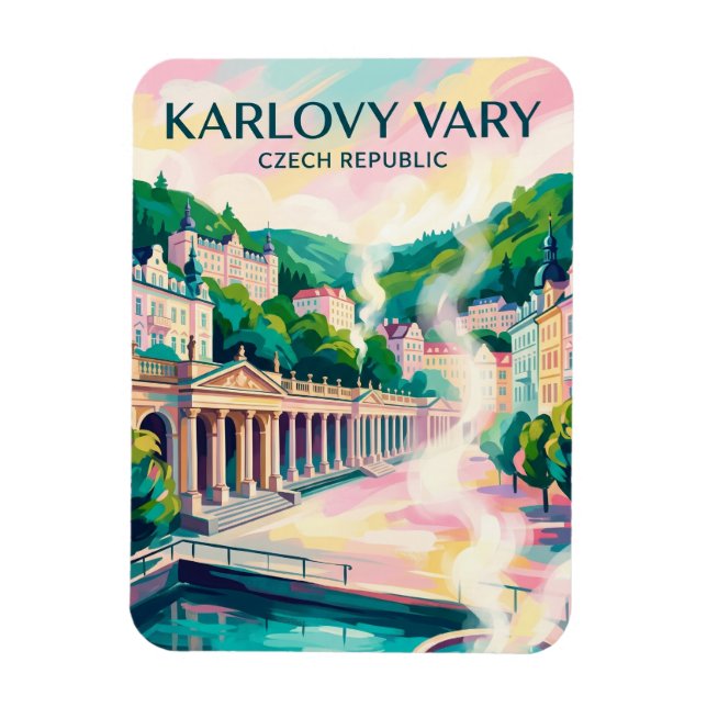 Karlovy Vary Tjeckien Magnet (Vertikal)