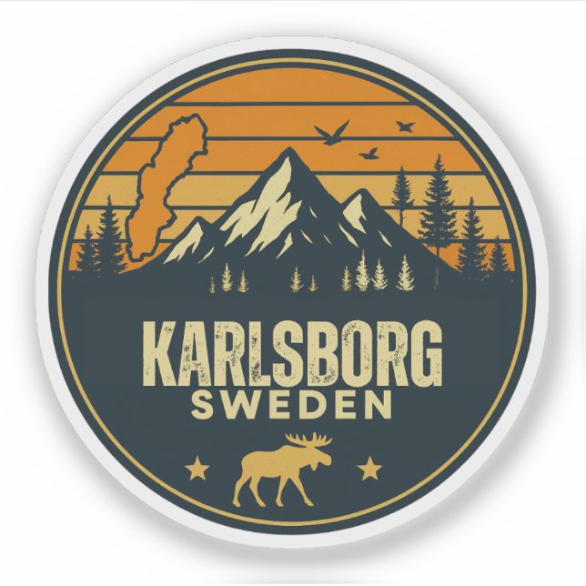 Karlsborg, Sverige Sverige Klistermärken (Framsida)