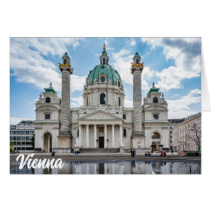 Karlskirche i Wien, Österrike Hälsningskort