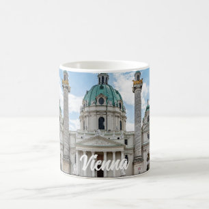 Karlskirche i Wien, Österrike Kaffemugg