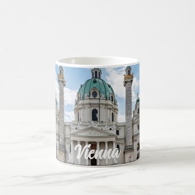 Karlskirche i Wien, Österrike Kaffemugg (Center)