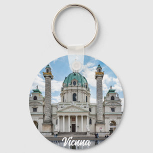 Karlskirche i Wien, Österrike Nyckelring