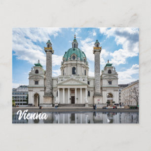 Karlskirche i Wien, Österrike Vykort