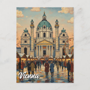 Karlskirche Karlsplatz Wien Österrike Resa Vykort