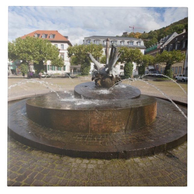 Karlsplatz (Karls torg), Heidelberg Altstadt Kakelplatta (Framsidan)