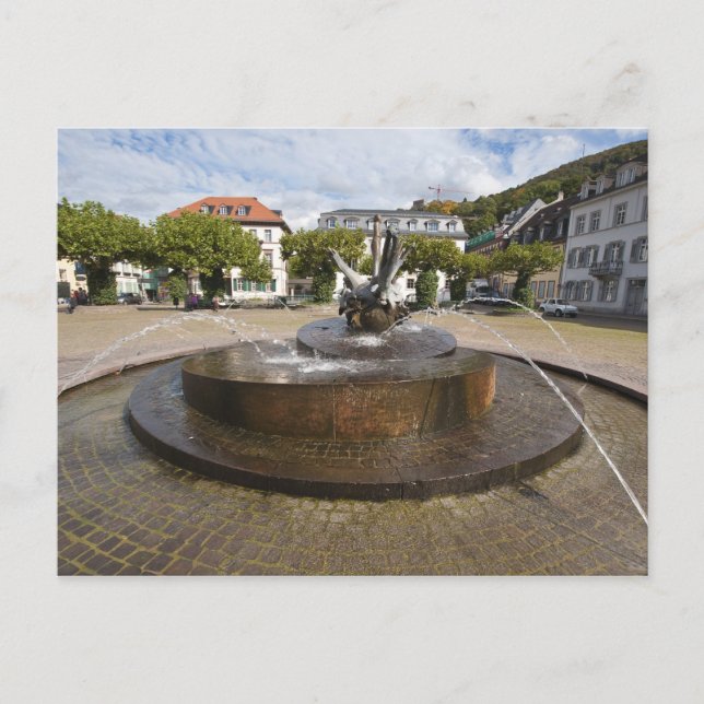 Karlsplatz (Karls torg), Heidelberg Altstadt Vykort (Framsida)