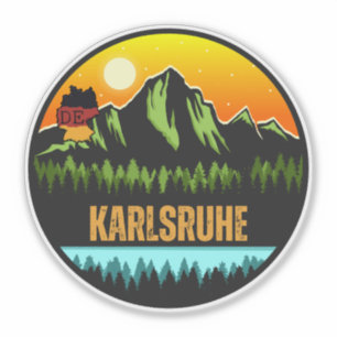 Karlsruhe, Baden-Württemberg Tyskland Klistermärken