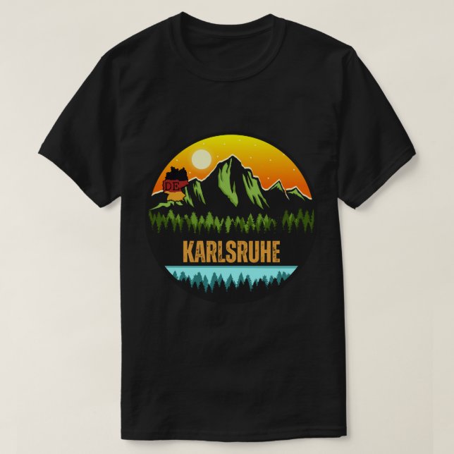 Karlsruhe, Baden-Württemberg Tyskland T Shirt (Design framsida)