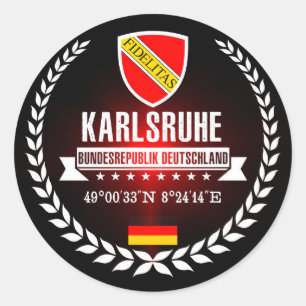 Karlsruhe Runt Klistermärke