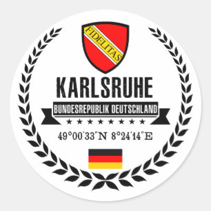 Karlsruhe Runt Klistermärke