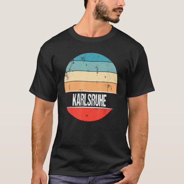 Karlsruhe Tyskland City Resa T Shirt (Framsida)