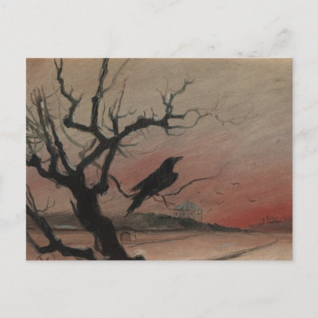 Karlstejn Raven, 1882 Vykort (Framsida)