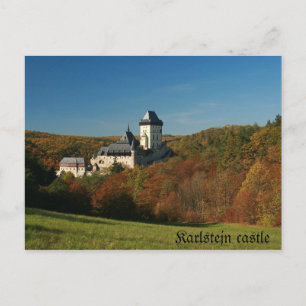 Karlstejn slottvykort vykort